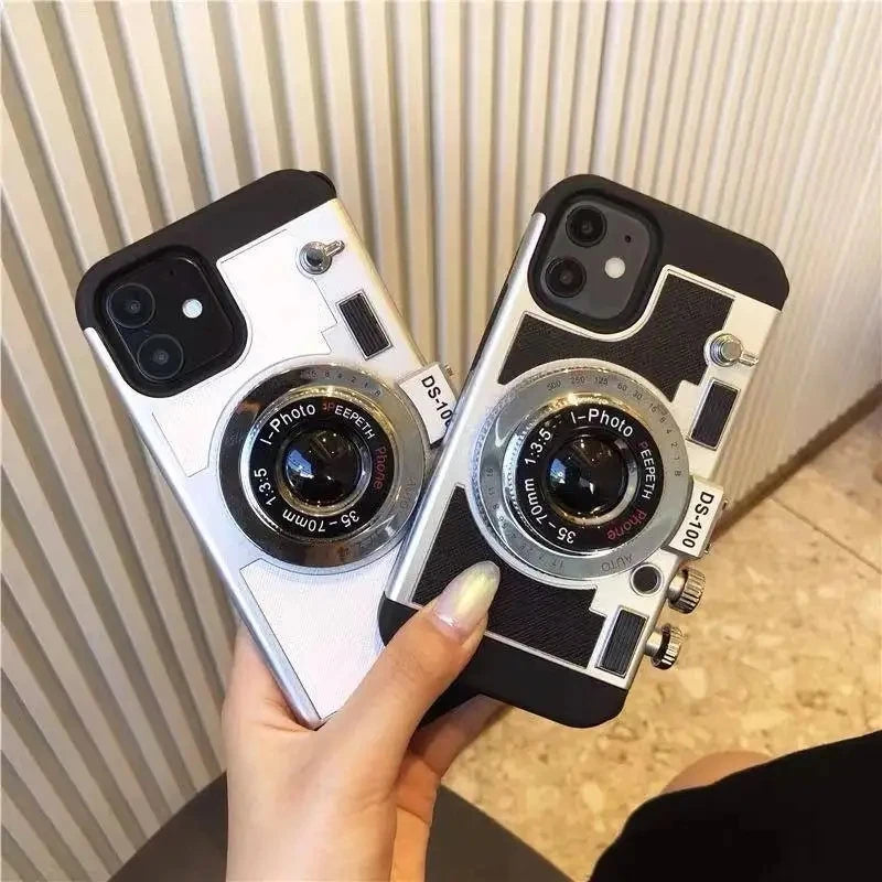 Emily In Paris 3D Retro Camera Leather Case - CaseifyTrend