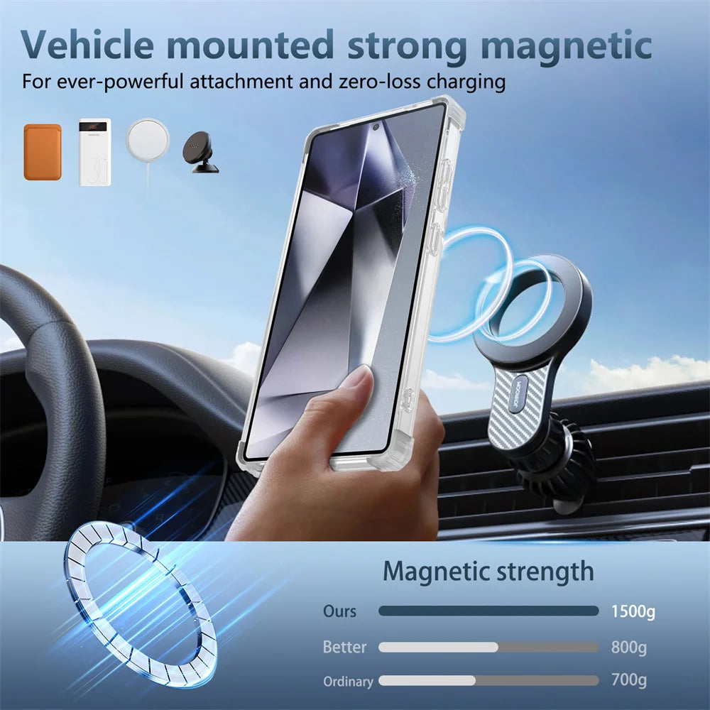 Rotating Magnetic Folding Stand Case for Samsung