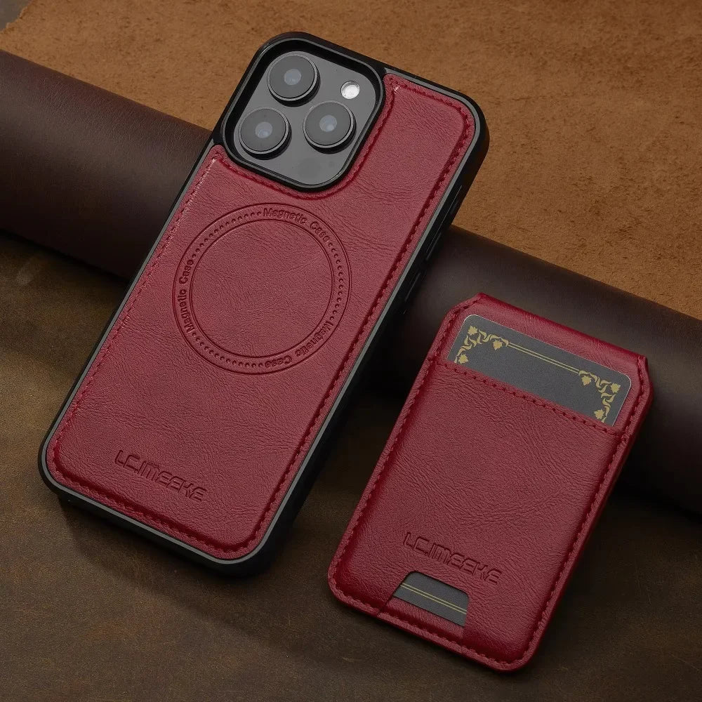 MagSafe Wallet Case with Detachable Card Holder for iPhone
