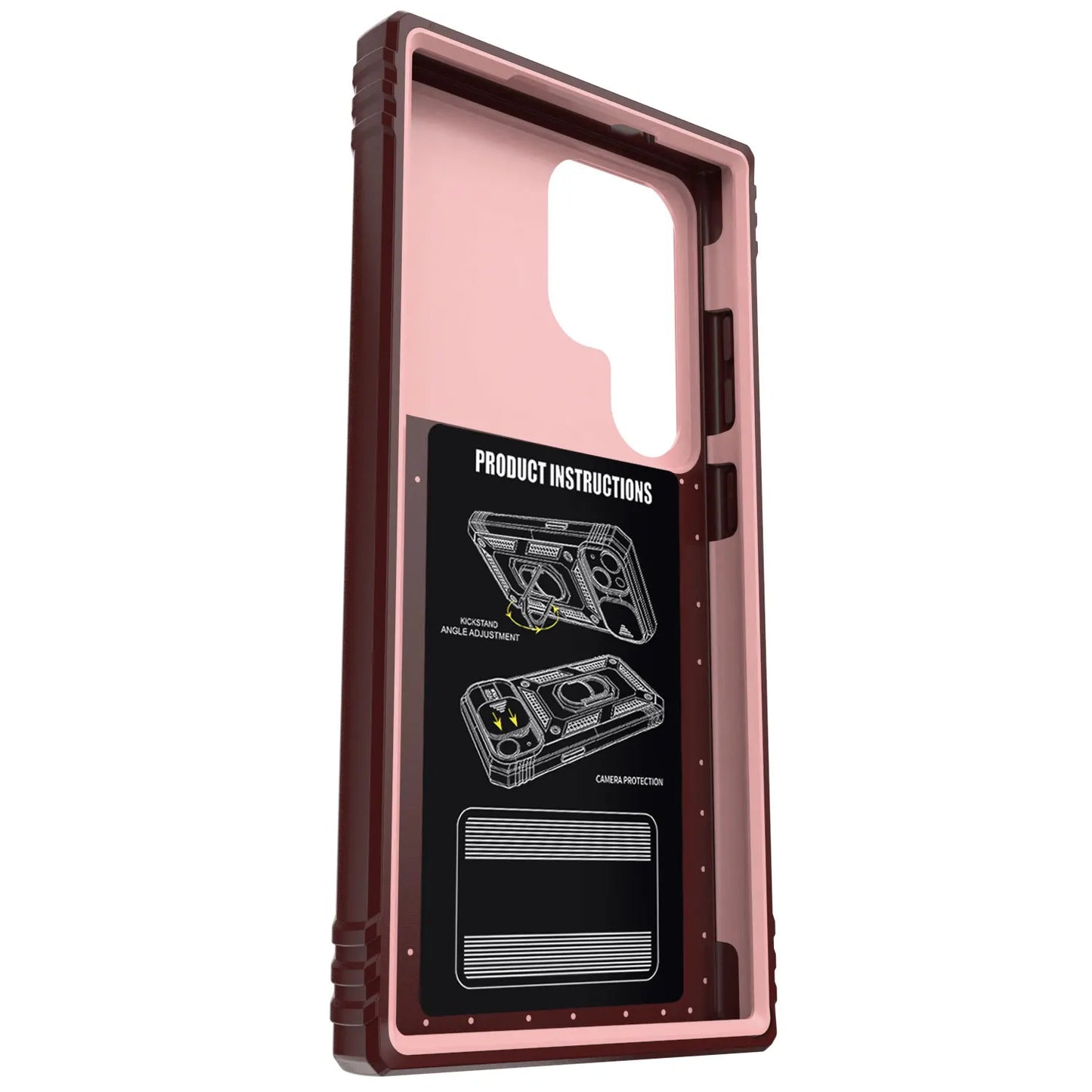Samsung S22 Ring Kickstand Card Slot Shockproof Case