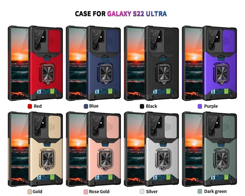 Shockproof Magnetic Holder Case for Samsung Galaxy - CaseifyTrend