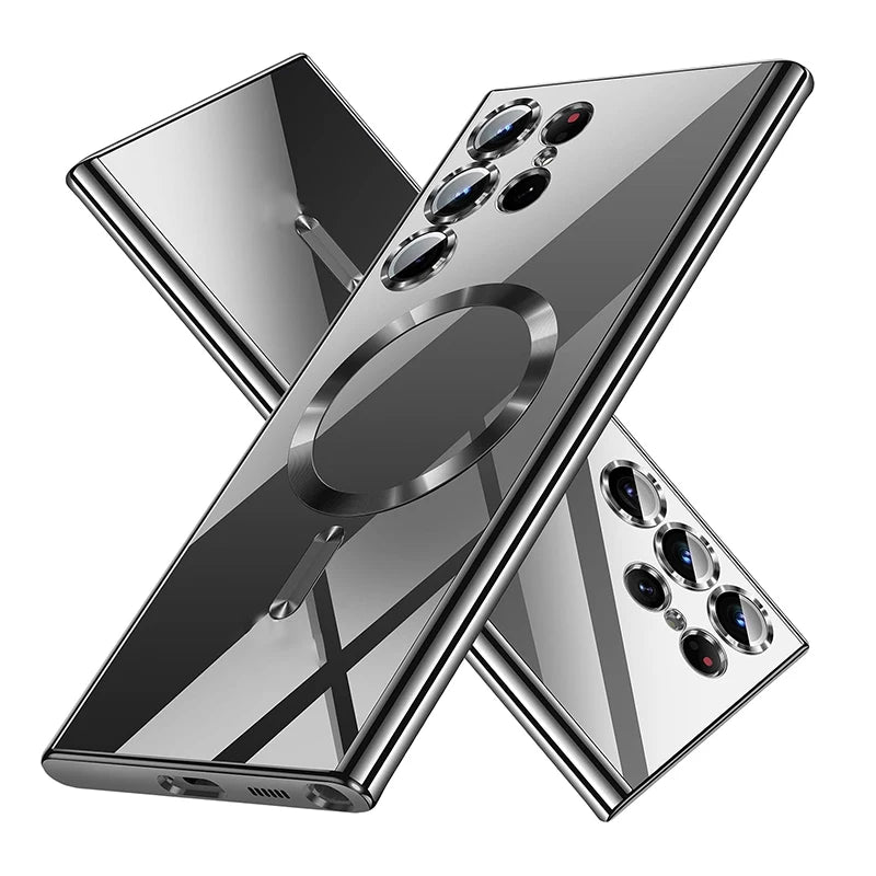 Electroplate Magnetic Case for MagSafe for Samsung Galaxy