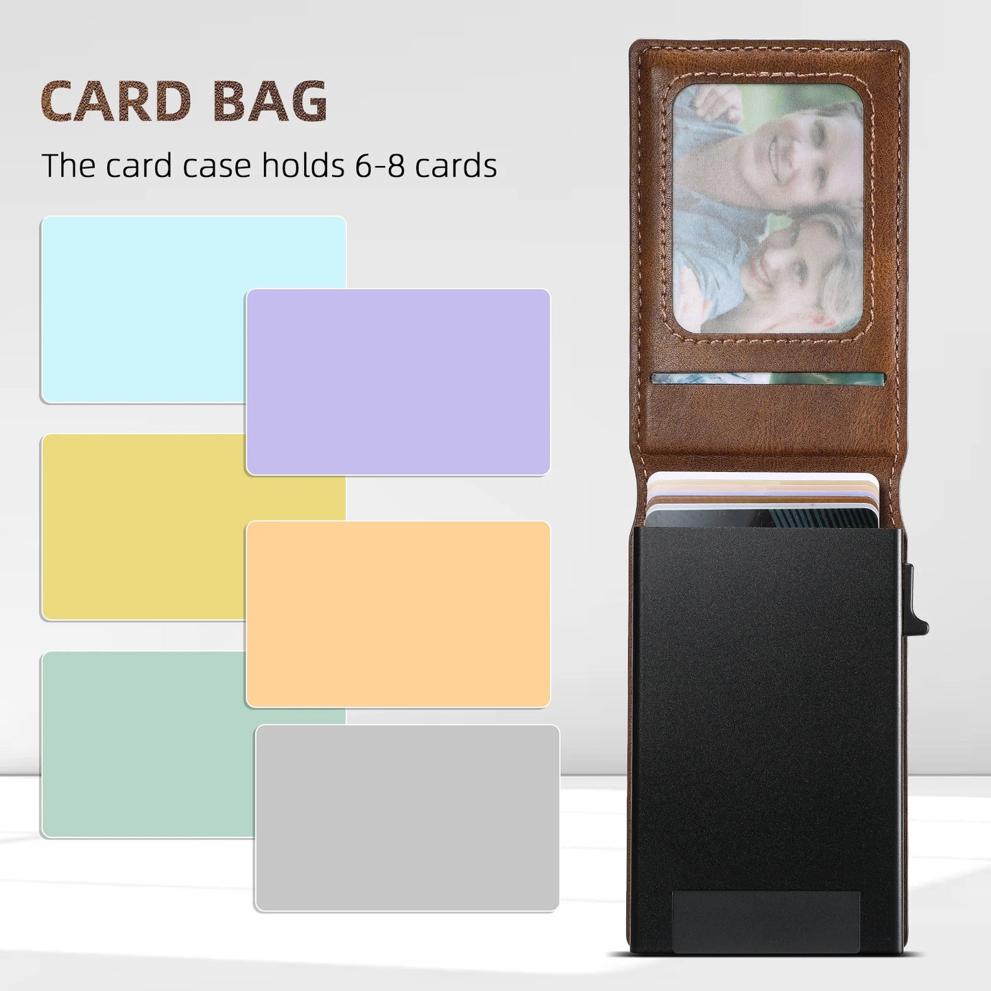 Luxury PU Leather Wallet Phone Case with Card Slot for Samsung