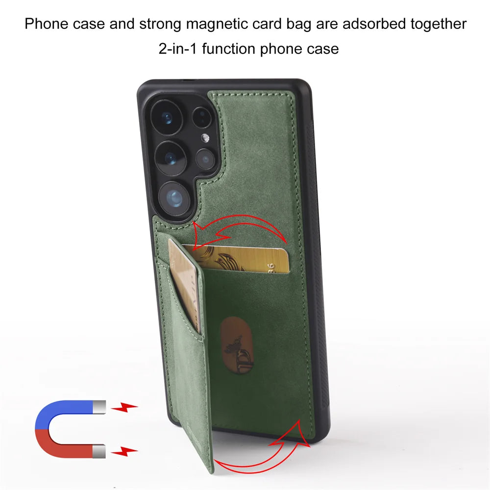 Luxury Leather Phone Case Cover for Samsung Galaxy Series