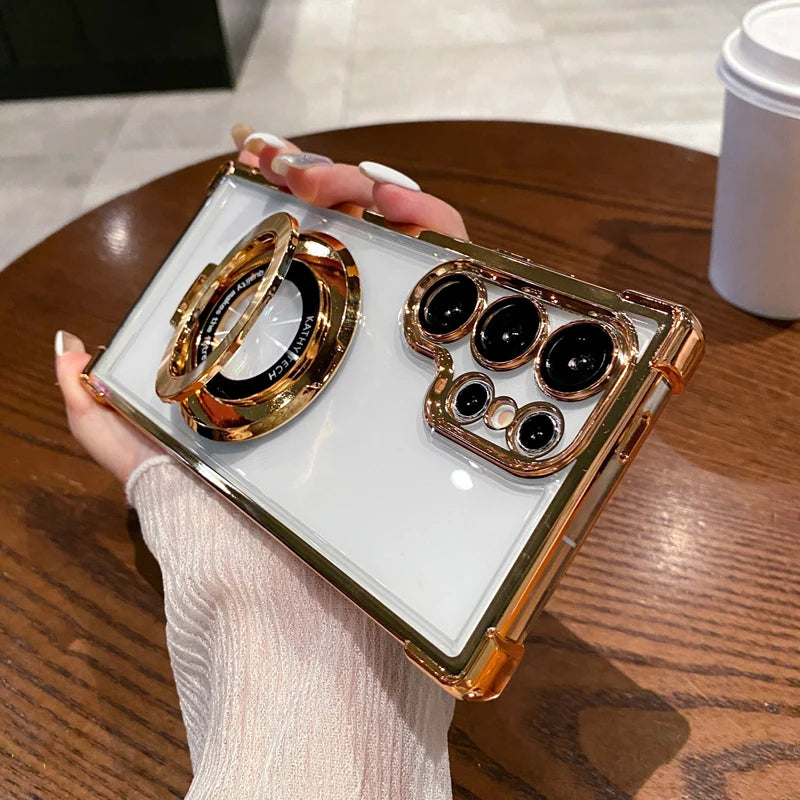 Anti-Drop Transparent Magnetic Case for Samsung Galaxy - CaseifyTrend