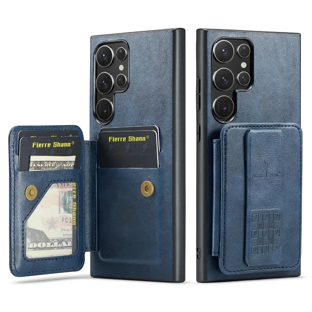 RFID Blocking Wallet Case with Card Holder for Galaxy