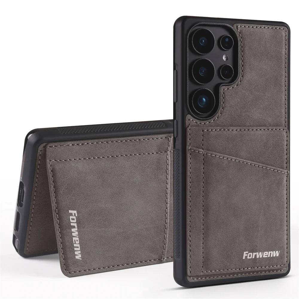 Luxury Leather Phone Case Cover for Samsung Galaxy Series