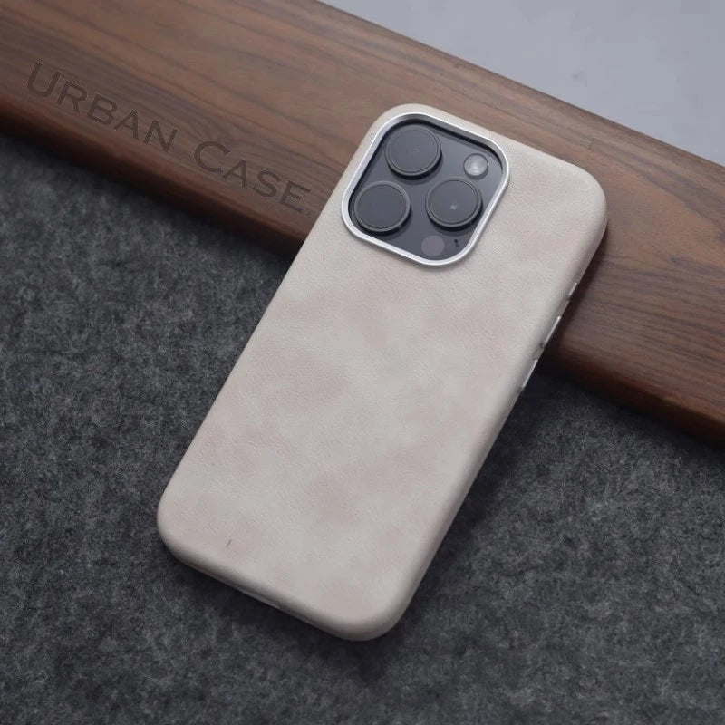 Retro Leather Magnetic Case for iPhone