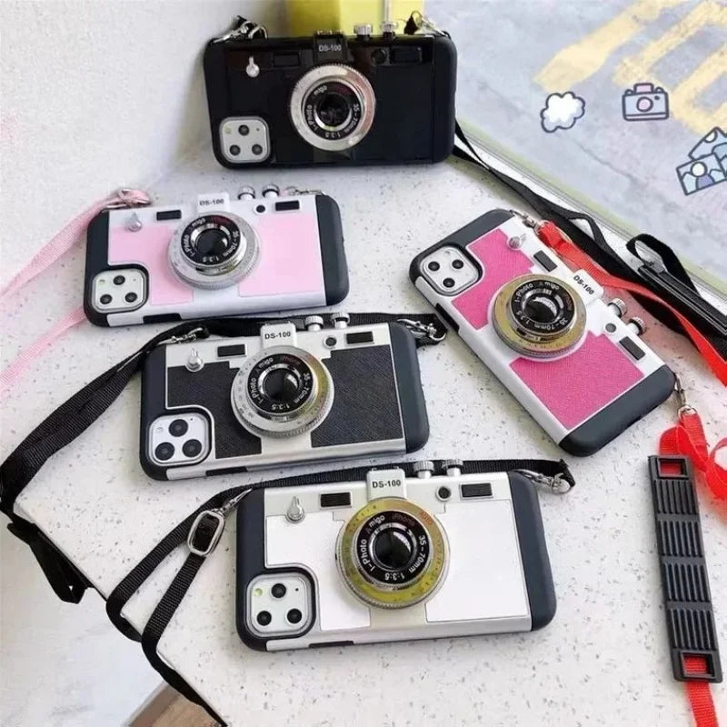 Emily In Paris 3D Retro Camera Leather Case - CaseifyTrend