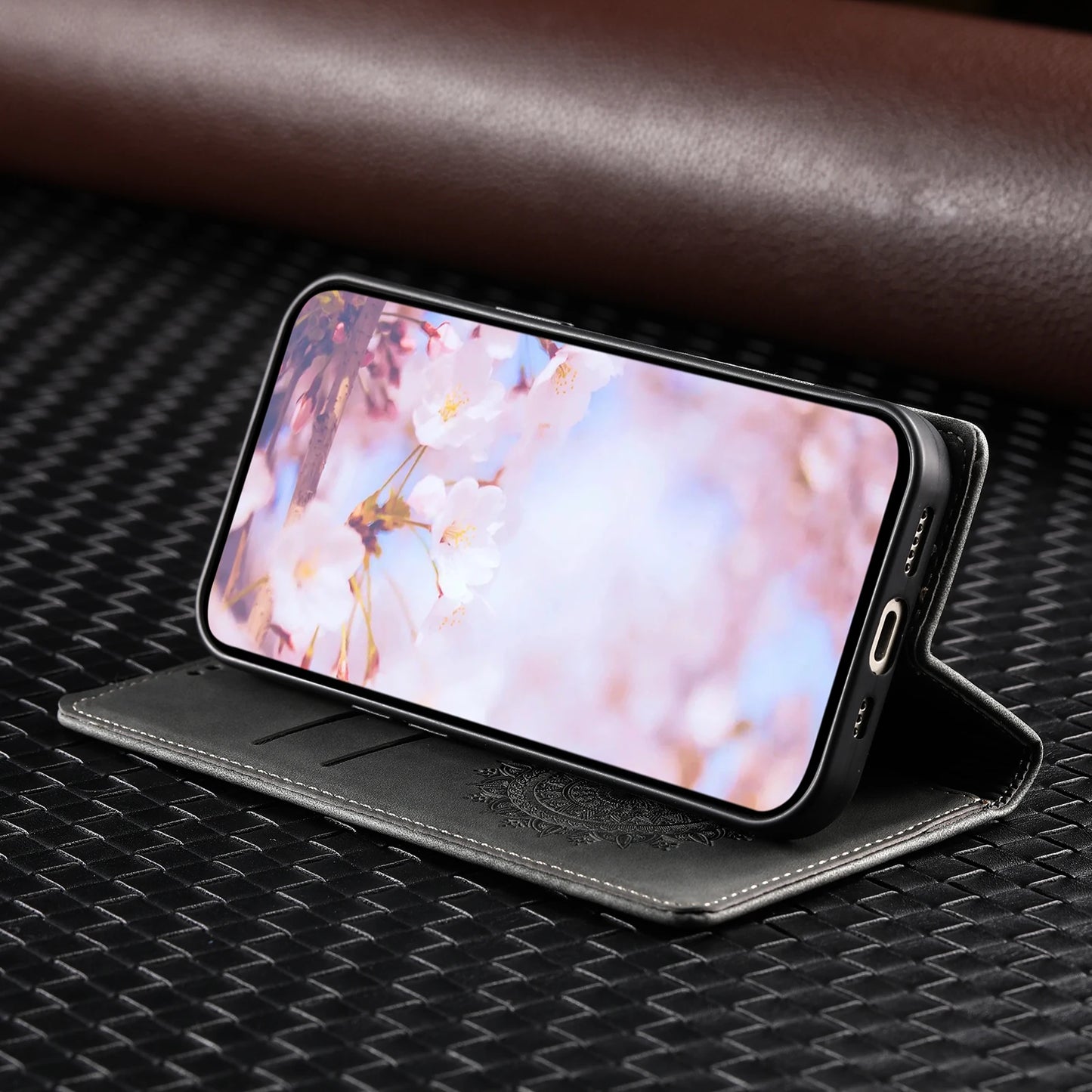 Magnetic Flip Leather Wallet Case for Samsung Galaxy