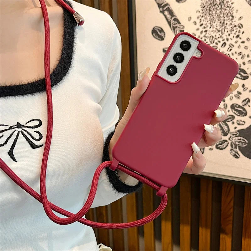 Crossbody Lanyard Strap Case for Samsung Galaxy