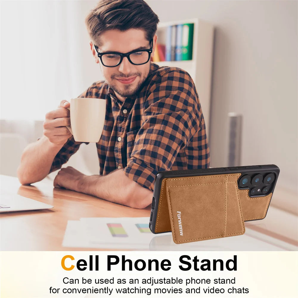 Luxury Leather Phone Case Cover for Samsung Galaxy Series