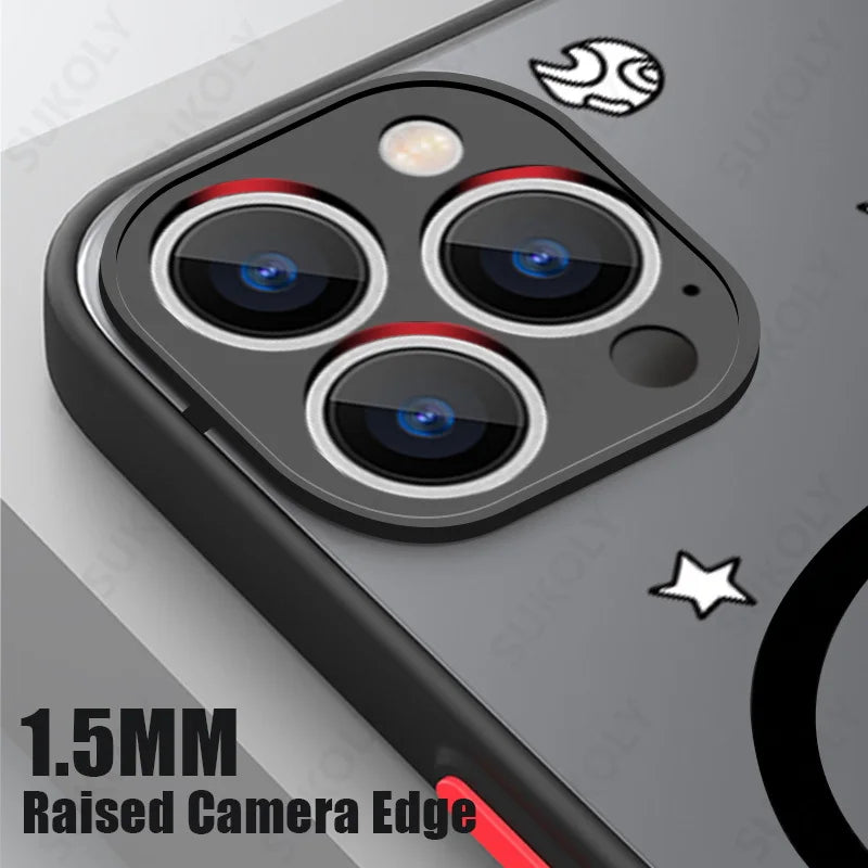Magnetic Magsafe Moon Astronaut Case for iPhone - CaseifyTrend