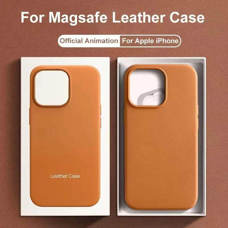 Official MagSafe Leather Case for iPhone