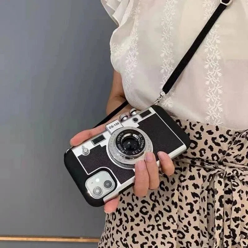 Emily In Paris 3D Retro Camera Leather Case - CaseifyTrend