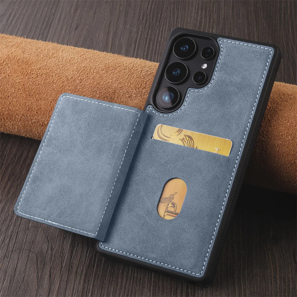 Luxury Leather Phone Case Cover for Samsung Galaxy Series
