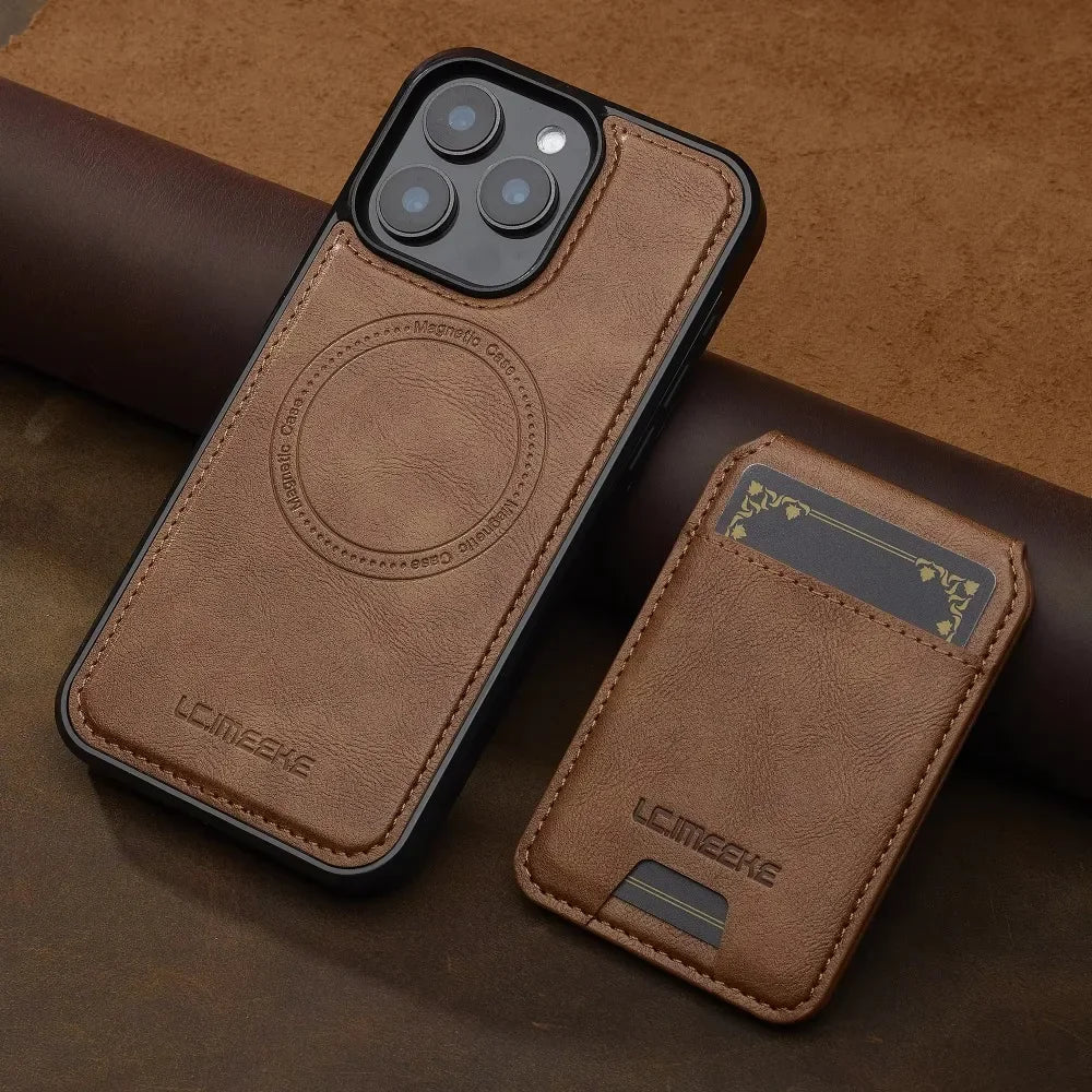 MagSafe Wallet Case with Detachable Card Holder for iPhone