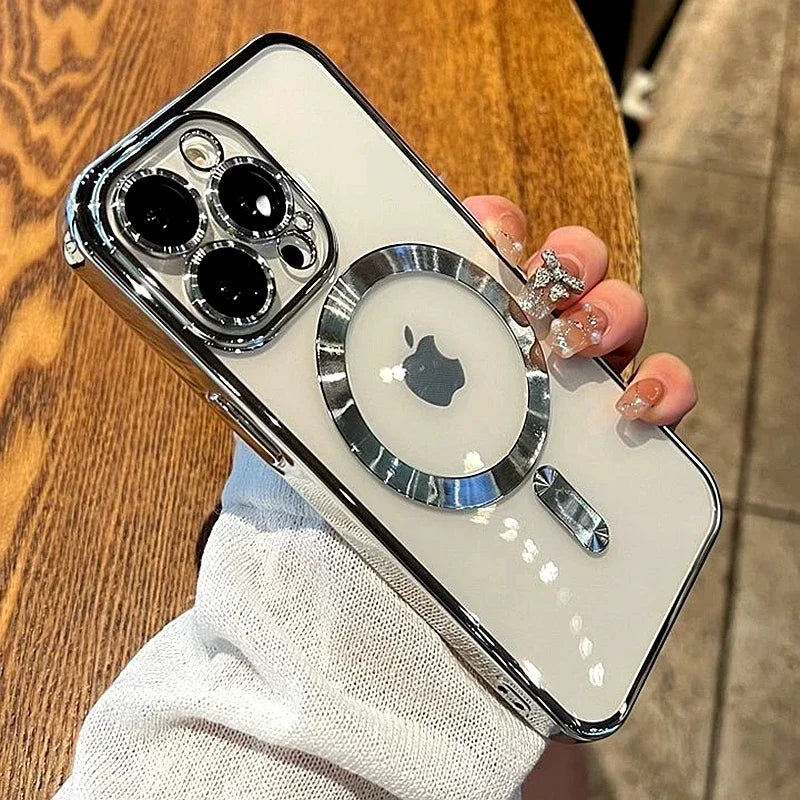 Clear Magnetic iPhone Case with Lens Protection