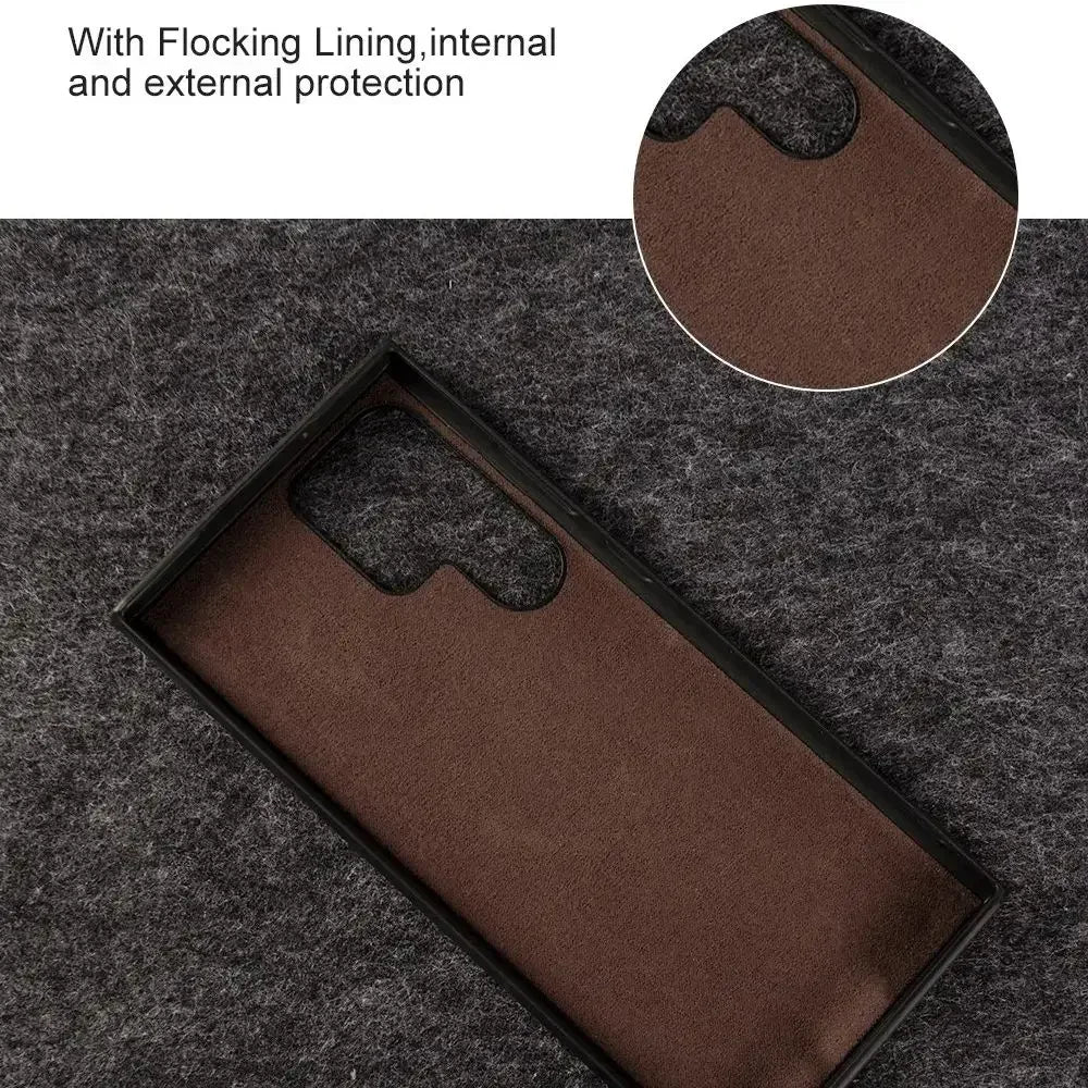 Premium Genuine Leather Case for Samsung Galaxy Phones