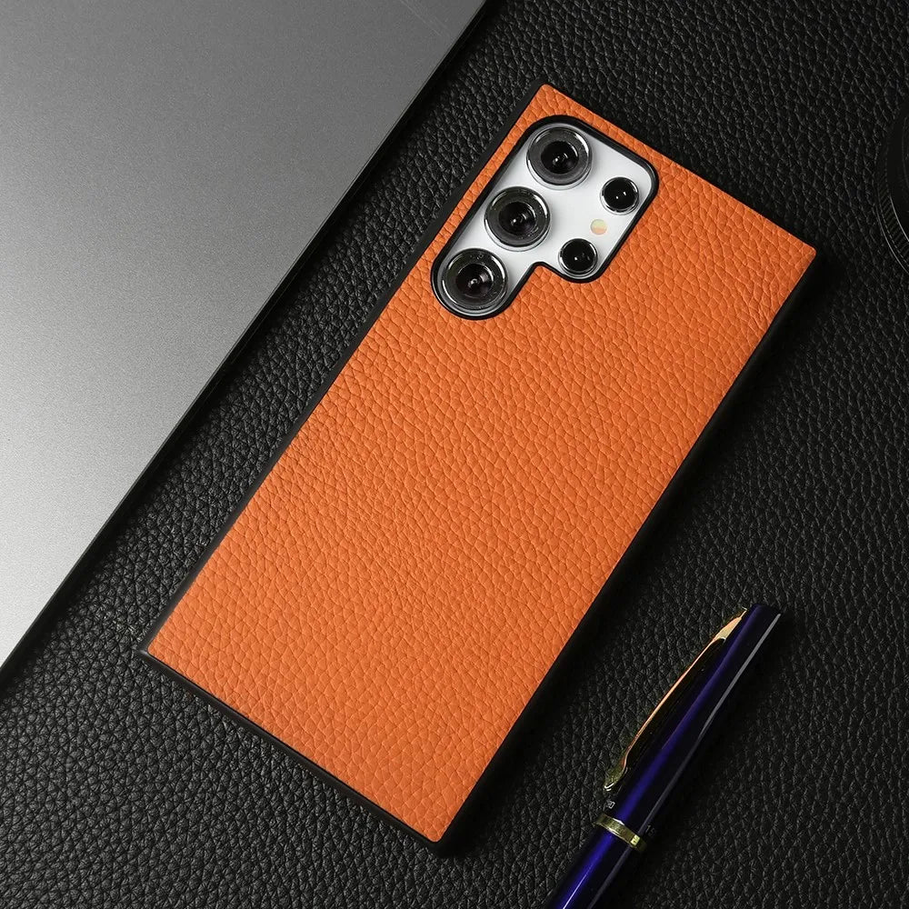 Premium Genuine Leather Case for Samsung Galaxy Phones