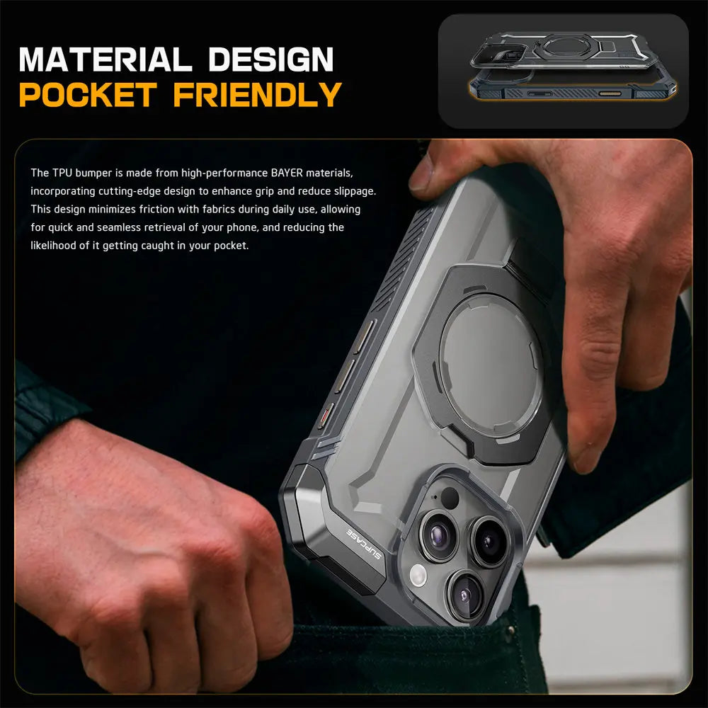 Rugged MagSafe iPhone Case with Camera Capture Button