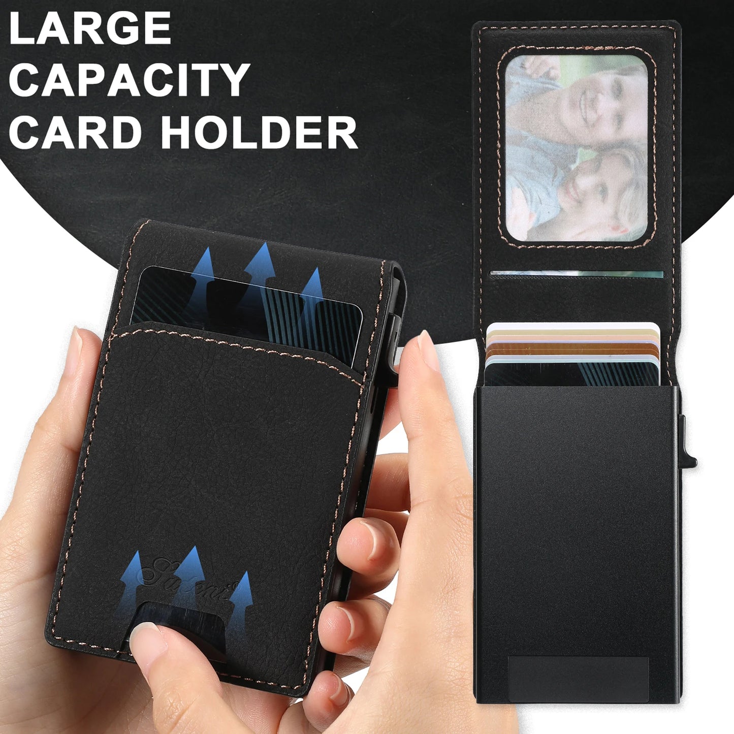 Luxury PU Leather Wallet Phone Case with Card Slot for Samsung