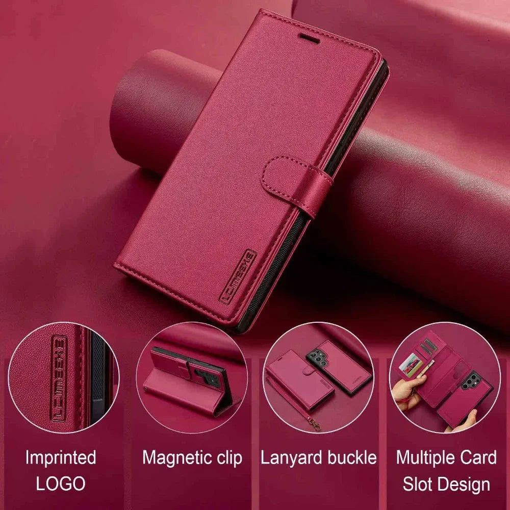Detachable Wallet Phone Case with Card Holder for Samsung