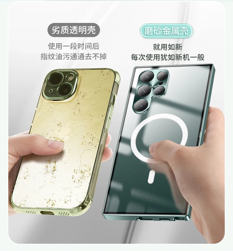 Metal Magnetic Magsafe Case for Samsung Galaxy