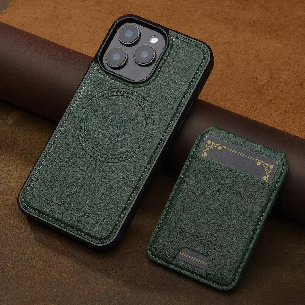 MagSafe Wallet Case with Detachable Card Holder for iPhone