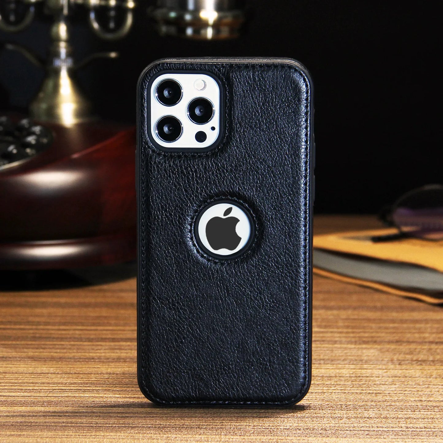 Slim Leather Shockproof Phone Case for iPhone