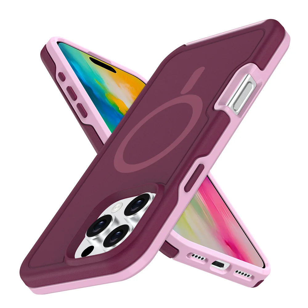 Magnetic Armor Case for iPhone
