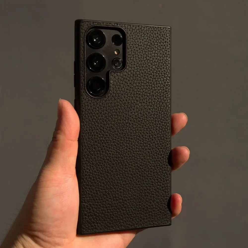 Premium Genuine Leather Case for Samsung Galaxy Phones