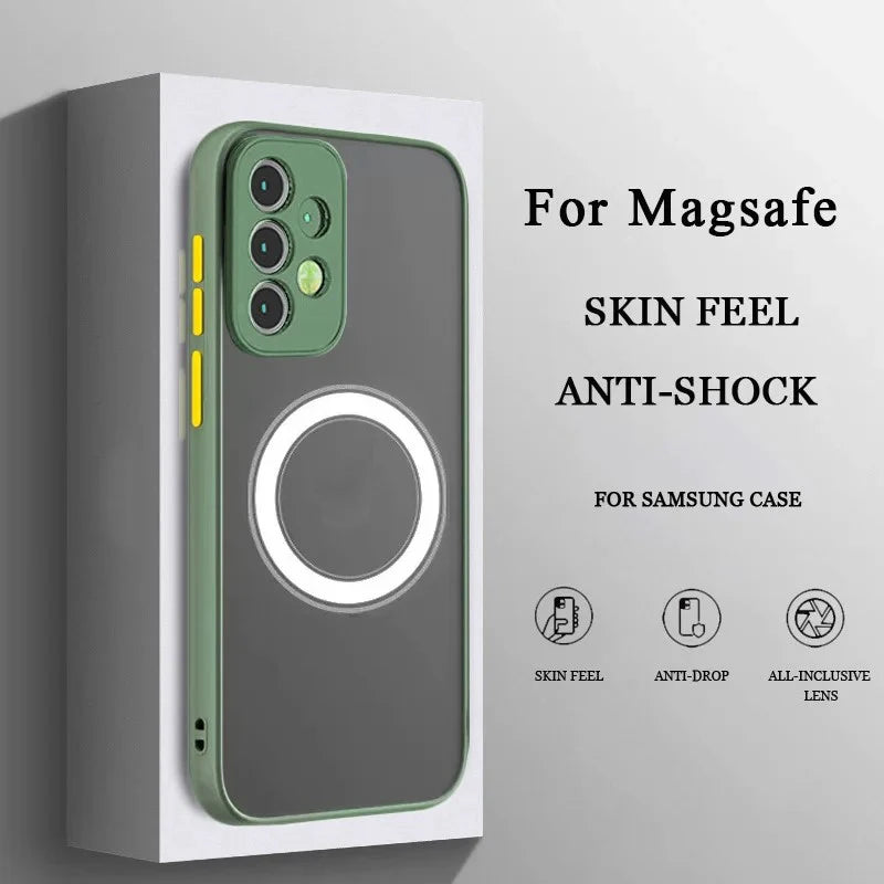 Magnetic Matte Protective Phone Case for Samsung Galaxy