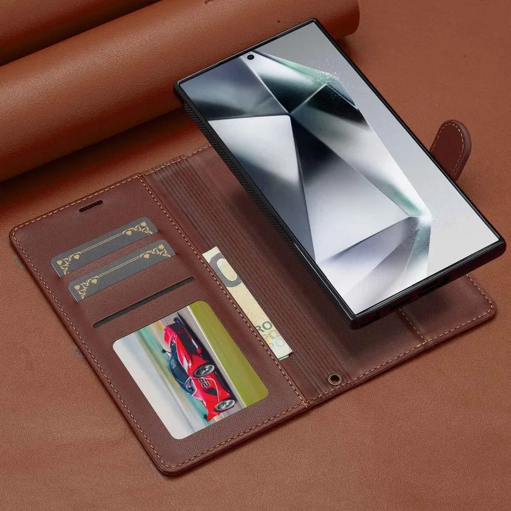 Detachable Wallet Phone Case with Card Holder for Samsung
