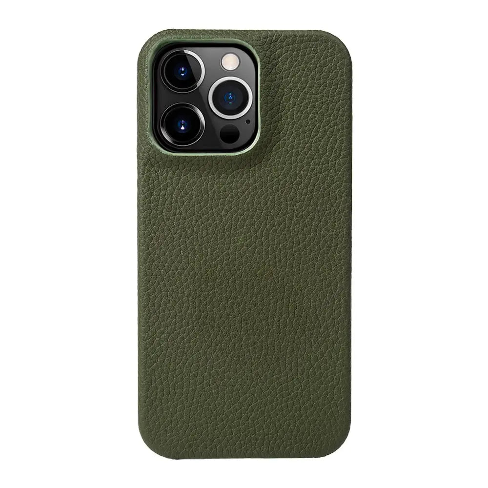 Luxury Genuine Leather Shockproof Case for iPhone