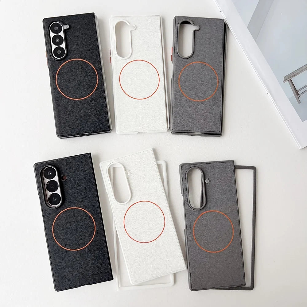 Magnetic Leather Phone Case for Samsung Galaxy Z Fold Series