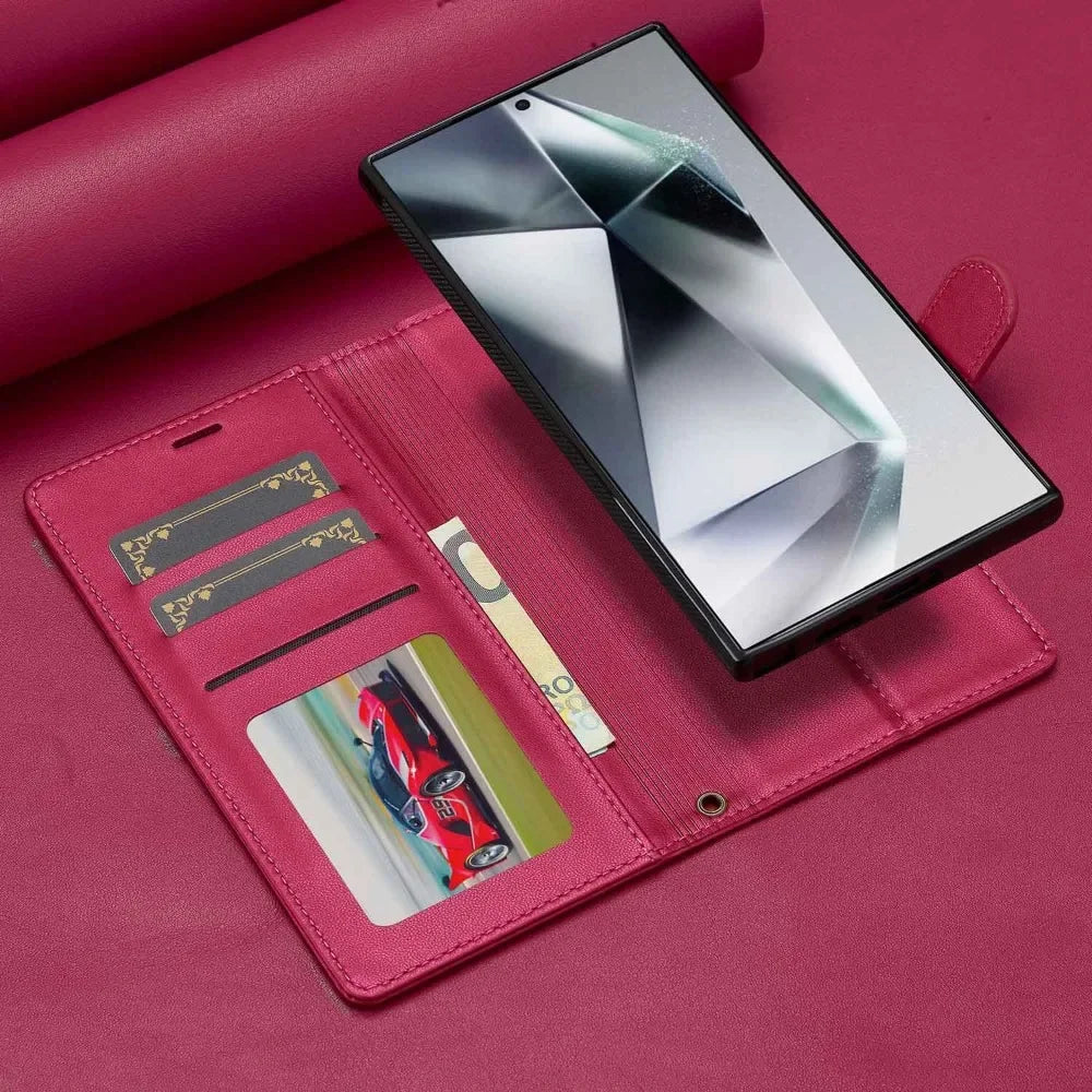 Detachable Wallet Phone Case with Card Holder for Samsung