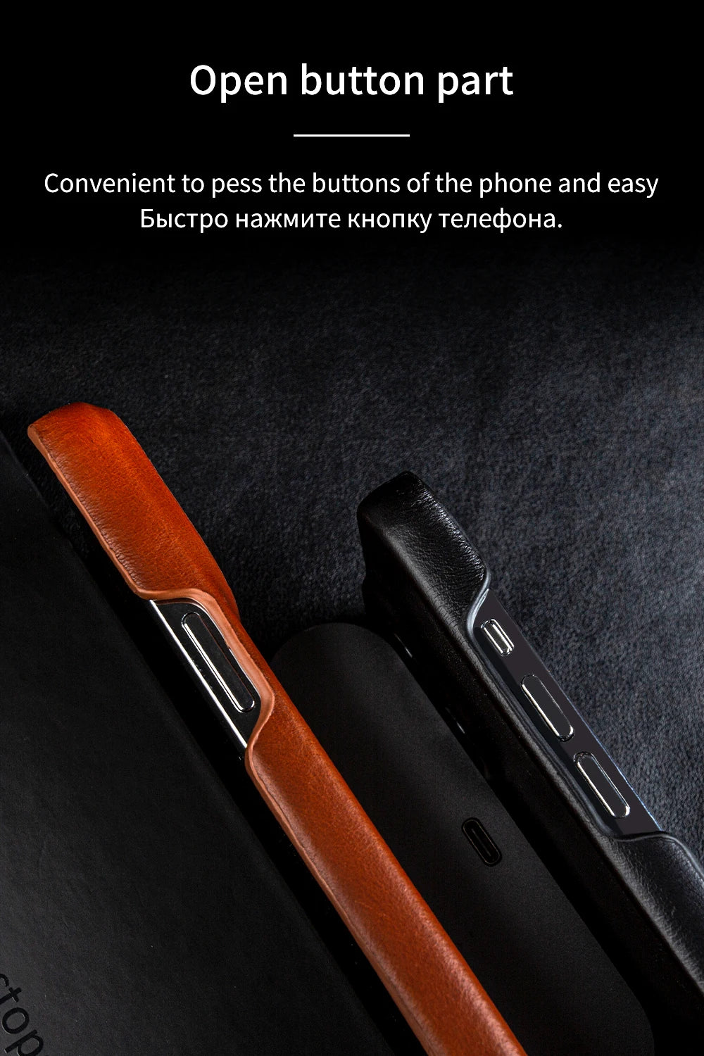 Luxury Leather iPhone Case with Luggage Tag Vintage Style
