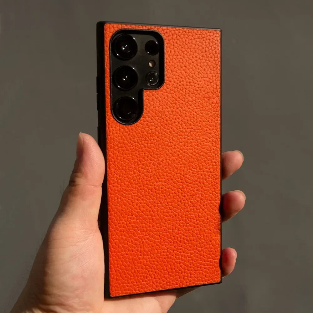 Premium Genuine Leather Case for Samsung Galaxy Phones