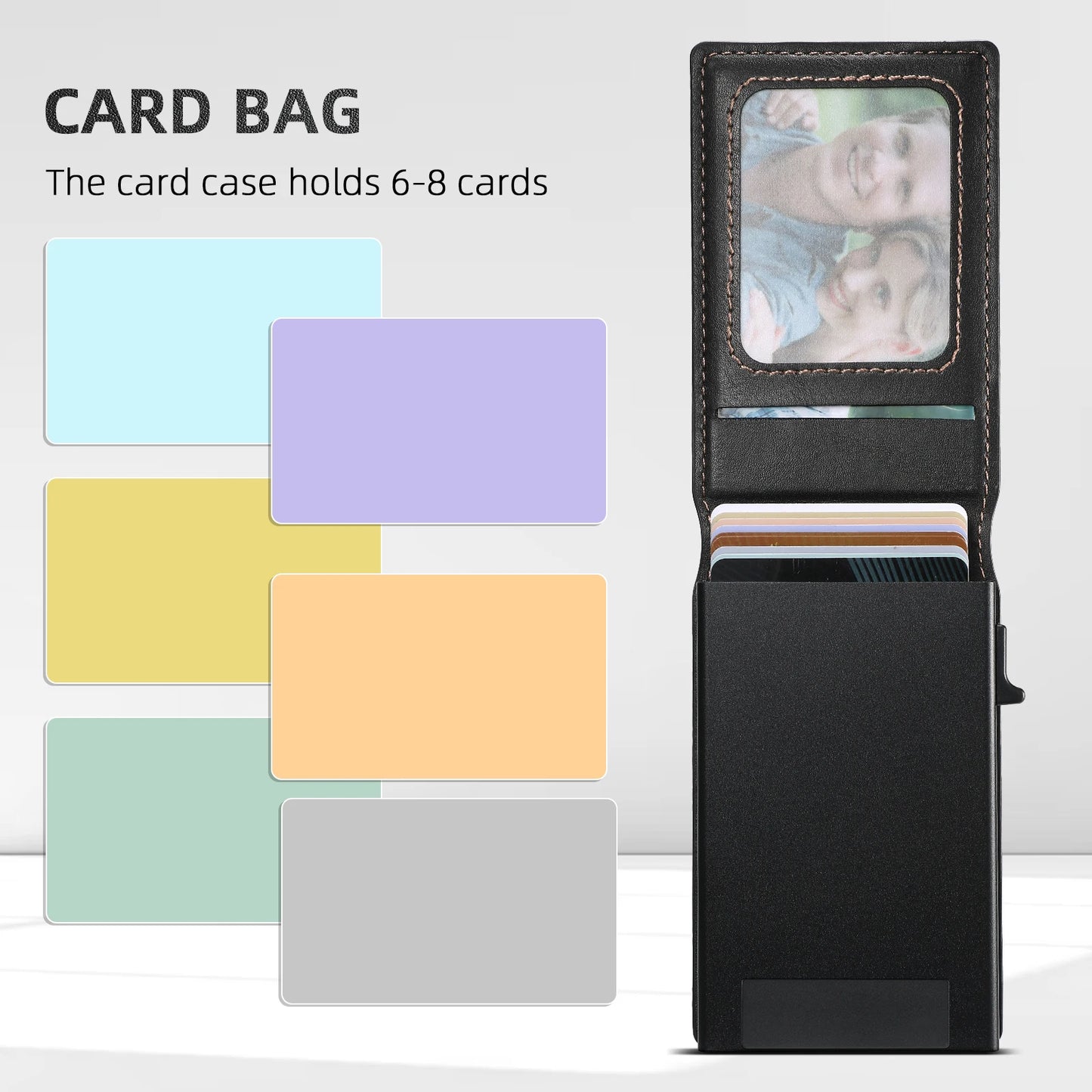 Luxury PU Leather Wallet Phone Case with Card Slot for Samsung