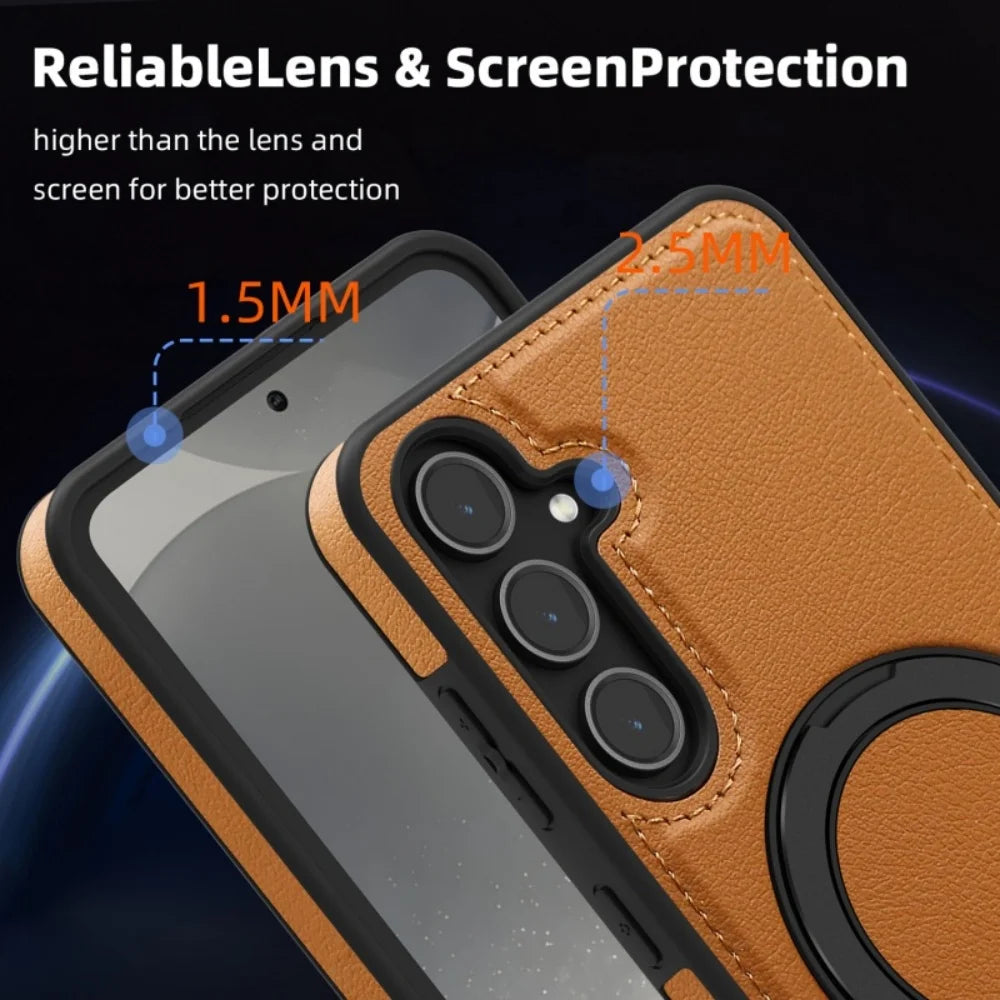 Luxury Leather Stand Case for Samsung Galaxy S Series