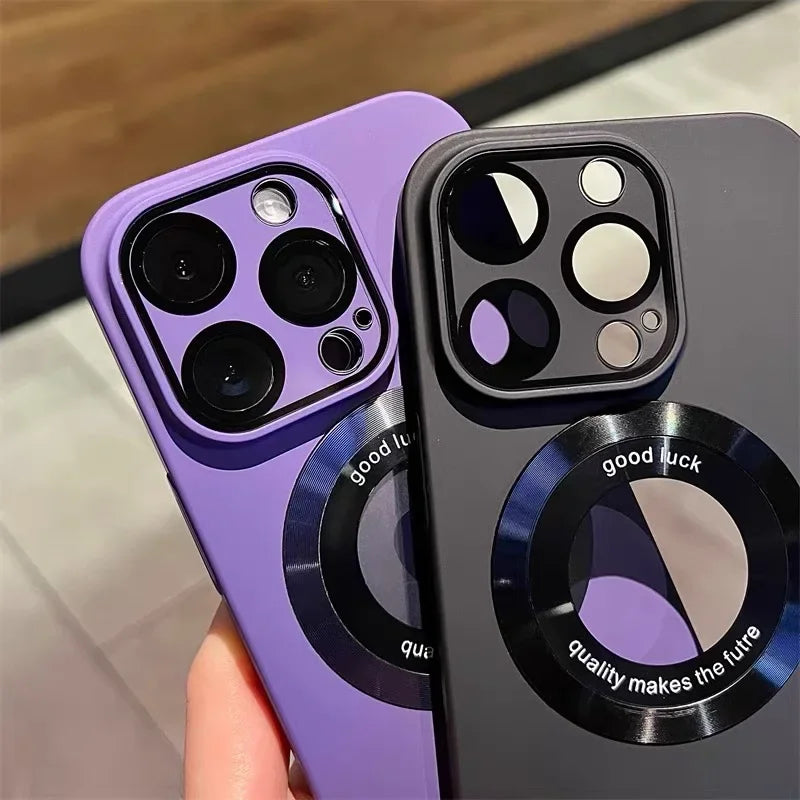 Logo Hole Magsafe Magnetic Case for iPhone - CaseifyTrend