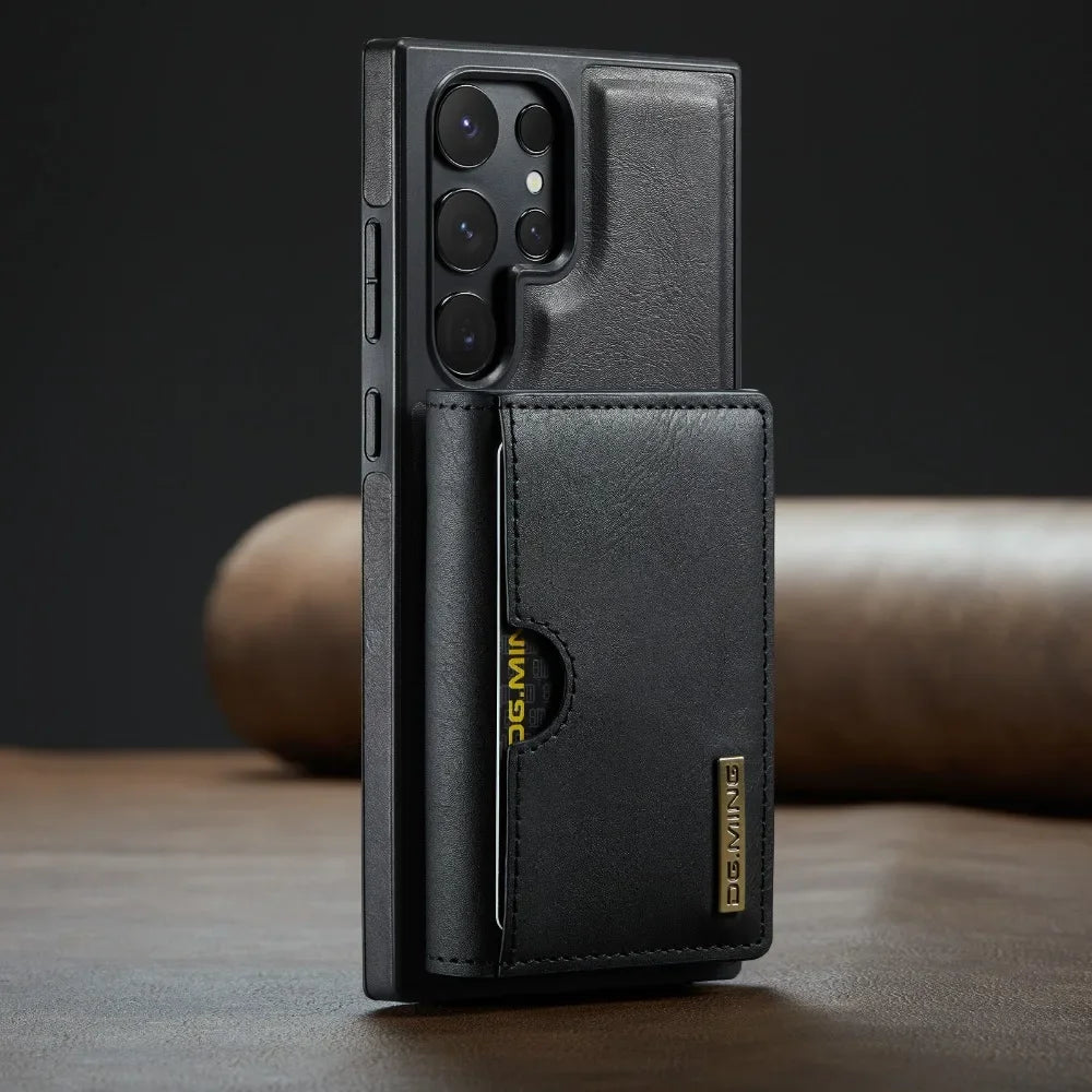 Detachable Magnetic Wallet Case with RFID for Samsung Galaxy