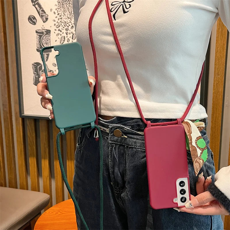 Crossbody Lanyard Strap Case for Samsung Galaxy