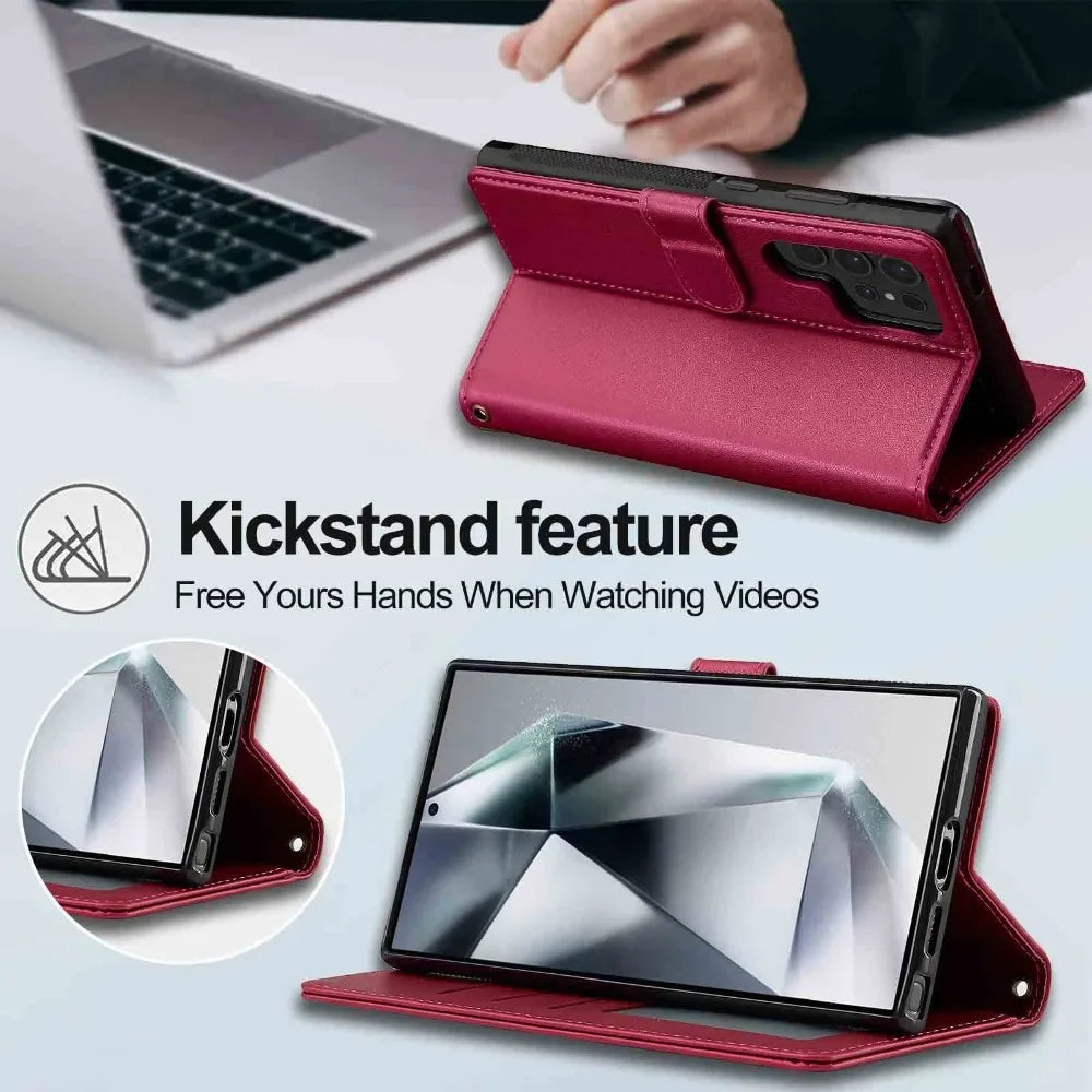 Detachable Wallet Phone Case with Card Holder for Samsung