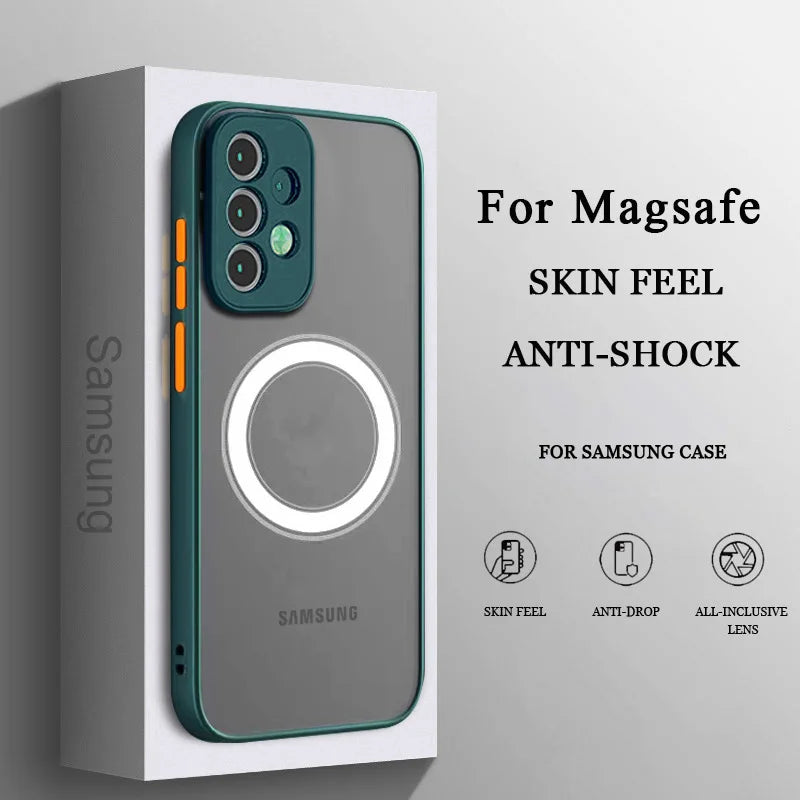 Magnetic Matte Protective Phone Case for Samsung Galaxy
