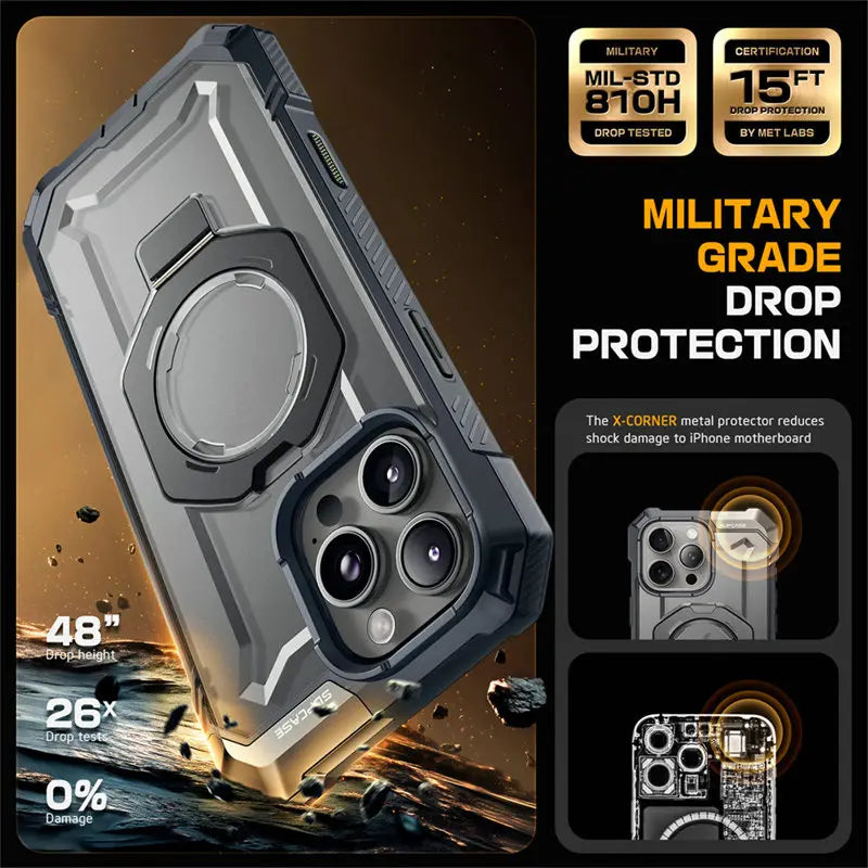 Rugged MagSafe iPhone Case with Camera Capture Button