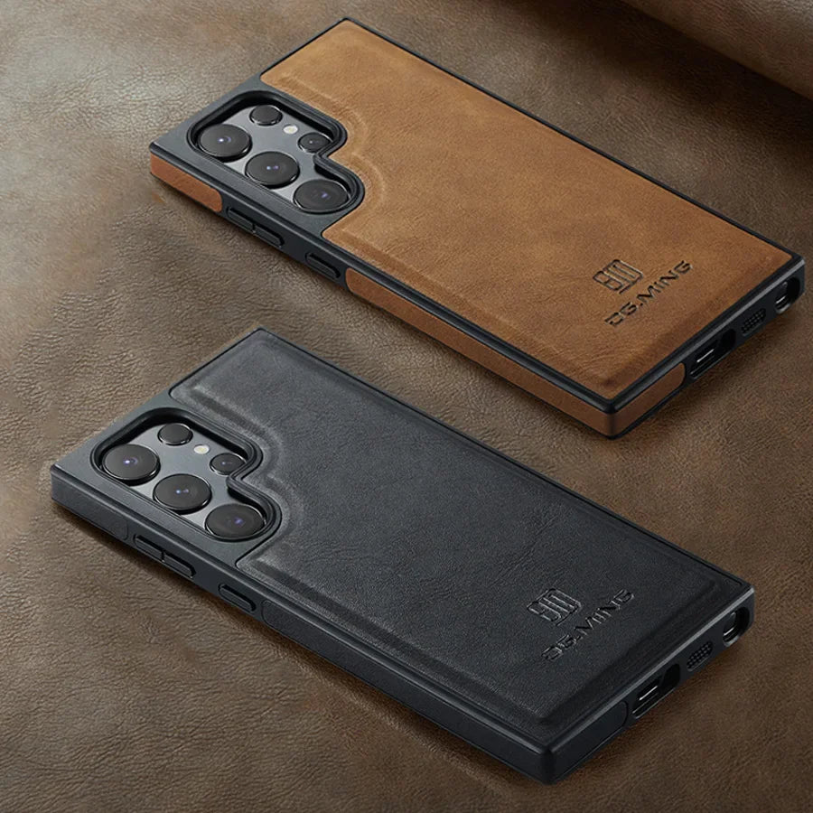 Strong Magnetic Leather Case for Samsung Galaxy