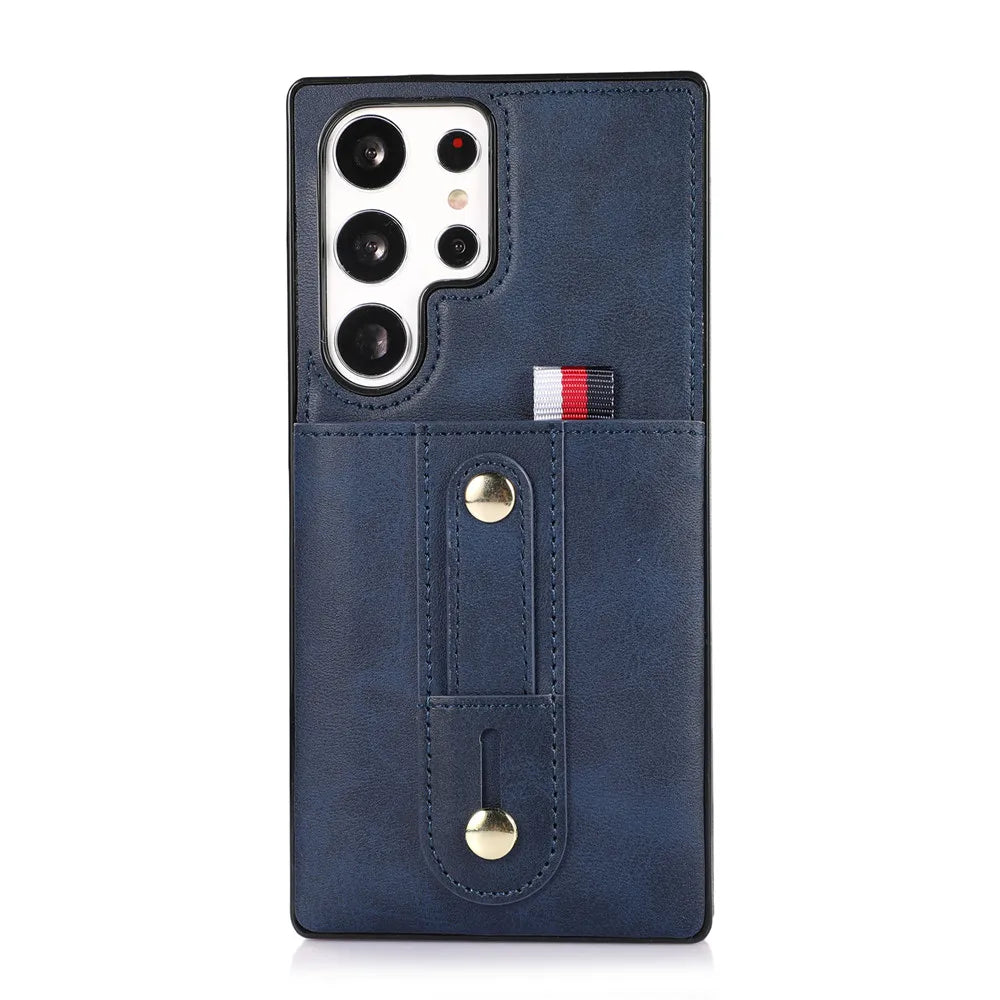 Luxury Leather Wallet Phone Case for Samsung Galaxy
