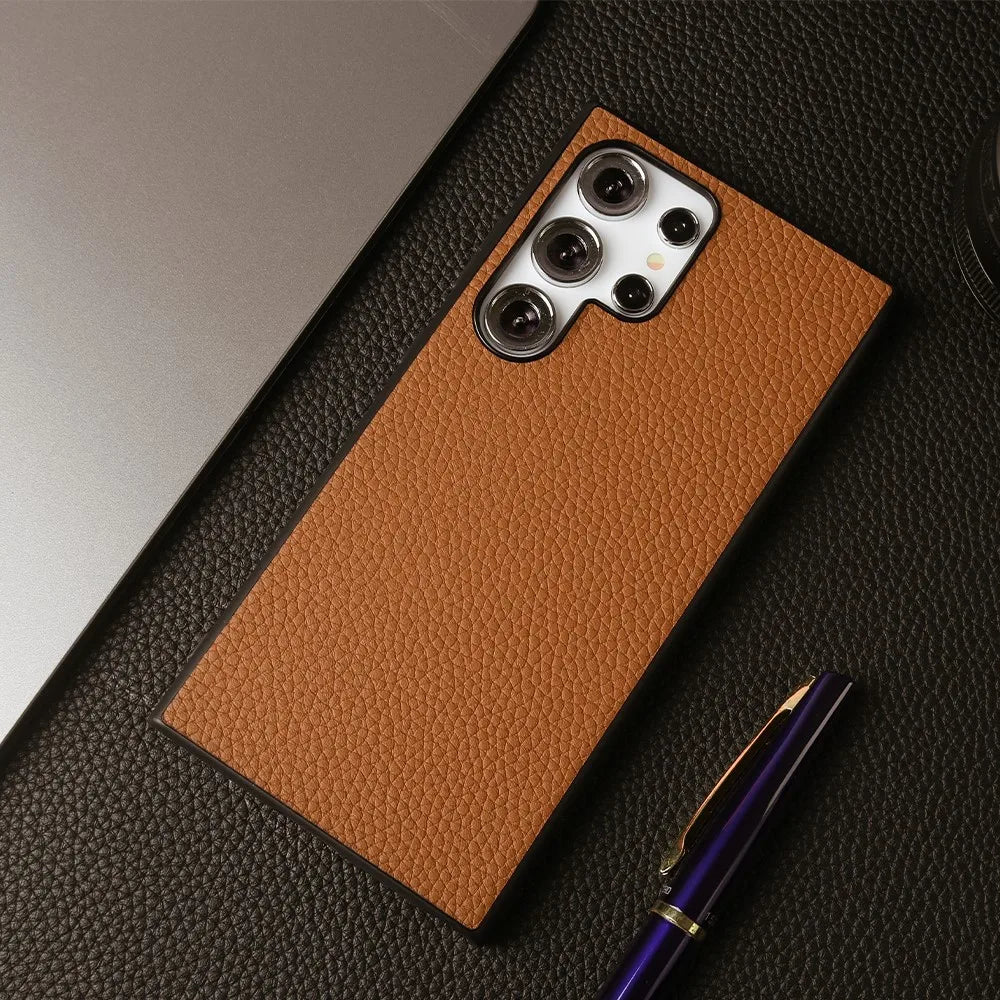 Premium Genuine Leather Case for Samsung Galaxy Phones